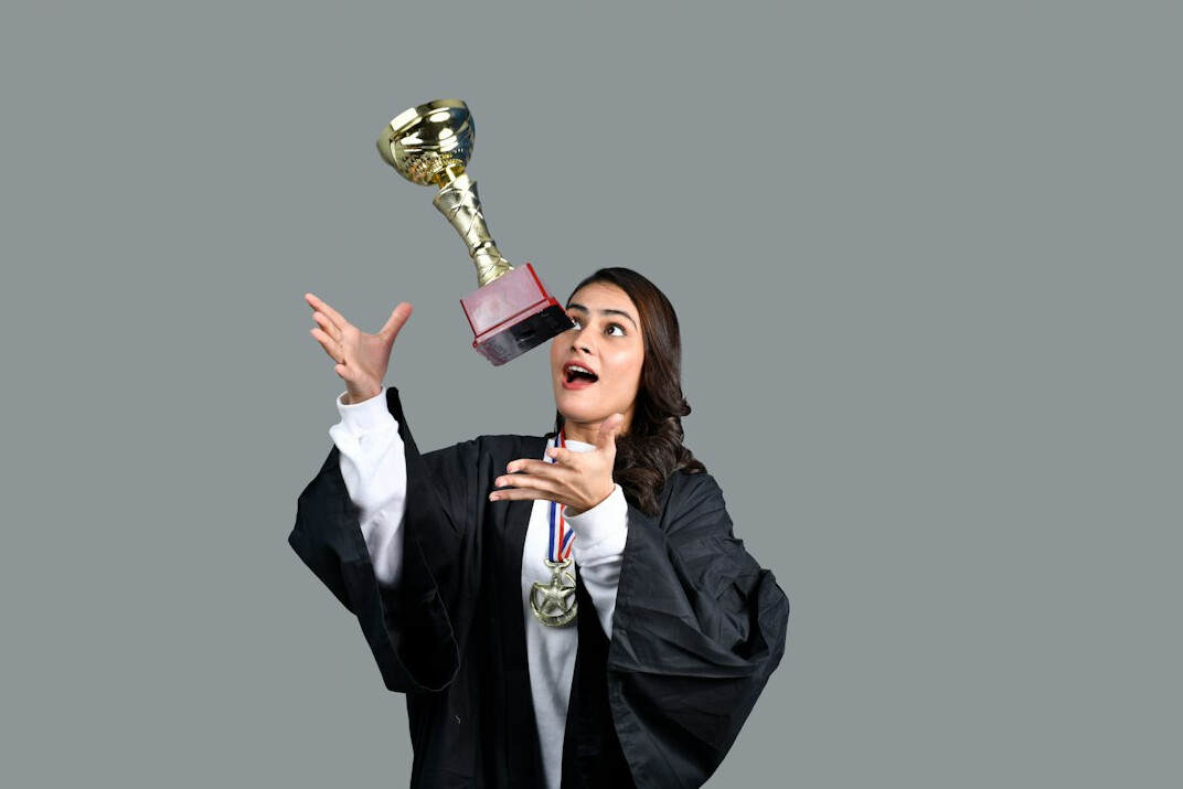 Studio portrait of a professional businesswoman coach